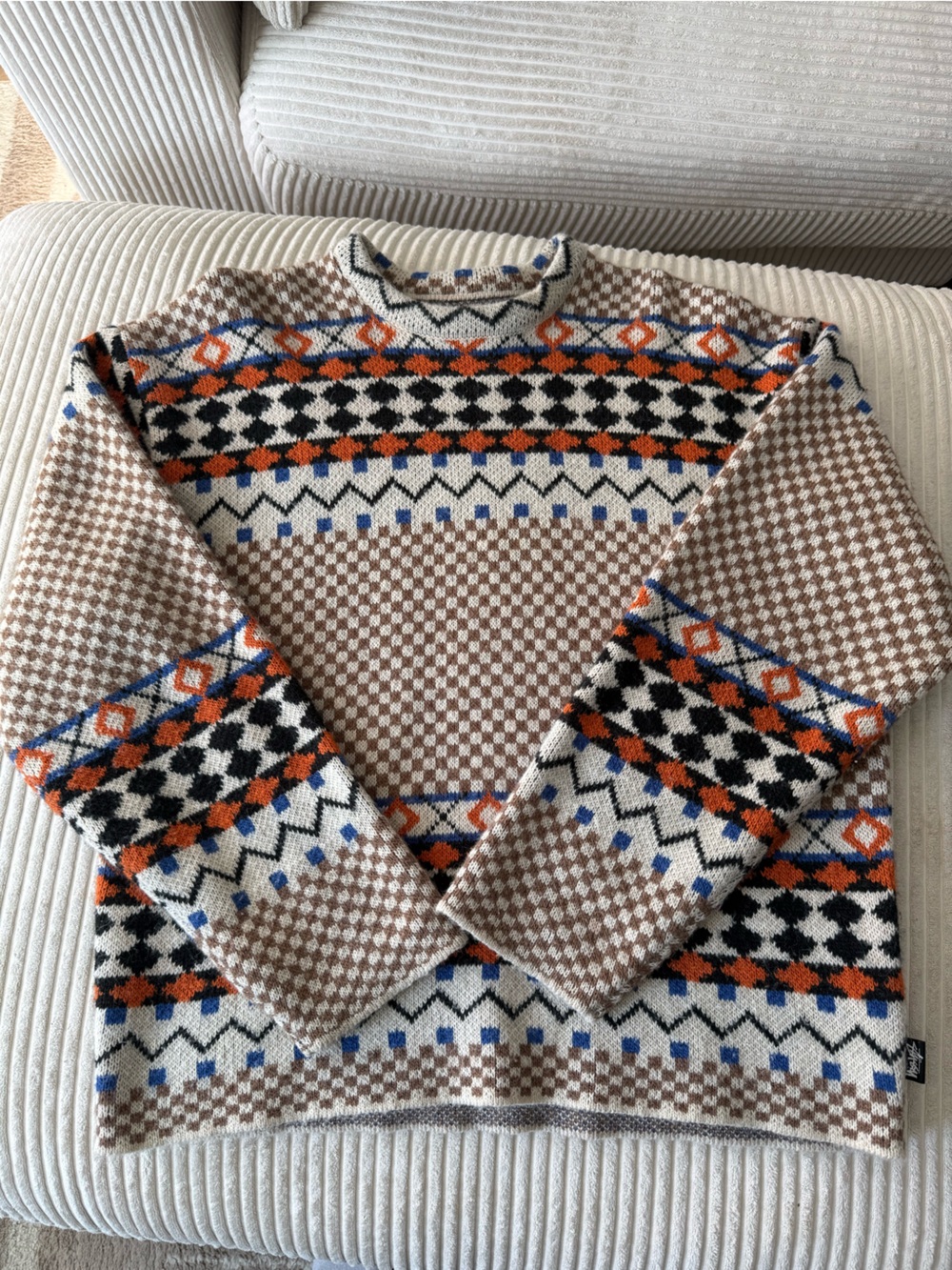 Stussy x NOMA t.d. Fairisle Pattern Knit Sweater